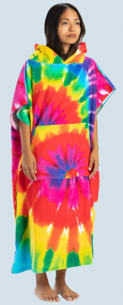 Leus Tie Dye Eco Poncho (rainbow)