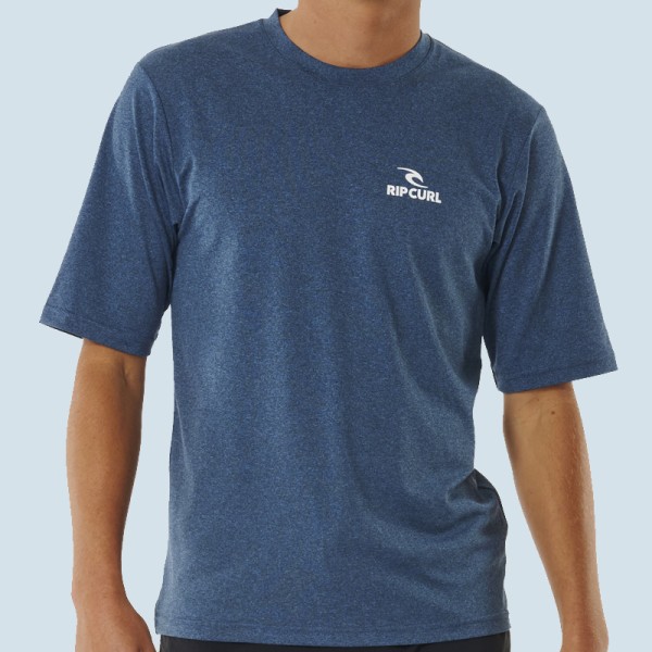 Rip Curl Stack UPF S/S Surf Tee (navy marle)