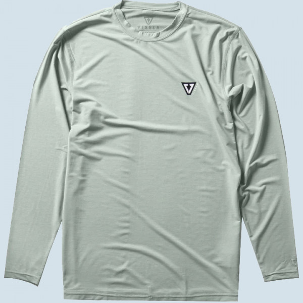 Vissla Twisted Eco L/S Shirt (sea green heather)