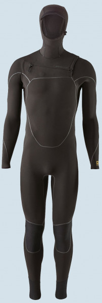 Patagonia R3 Yulex Hooded Front Zip Full Suit (black)