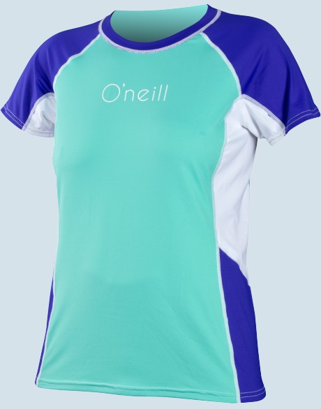 O&#039;Neill Colour Block Rash Tee (spygls/coblt/wht)