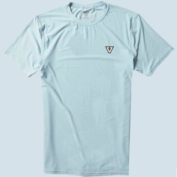 Vissla Twisted Eco S/S Shirt (cool blue heather)