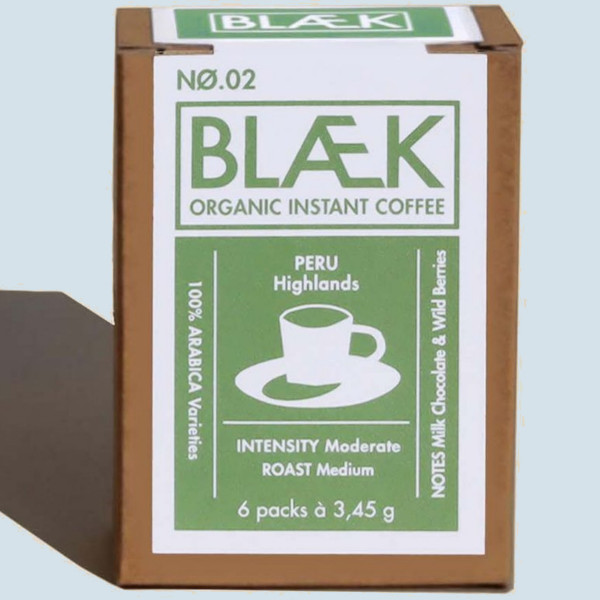 Blaek Organic Instant Coffee No. 2 Peru